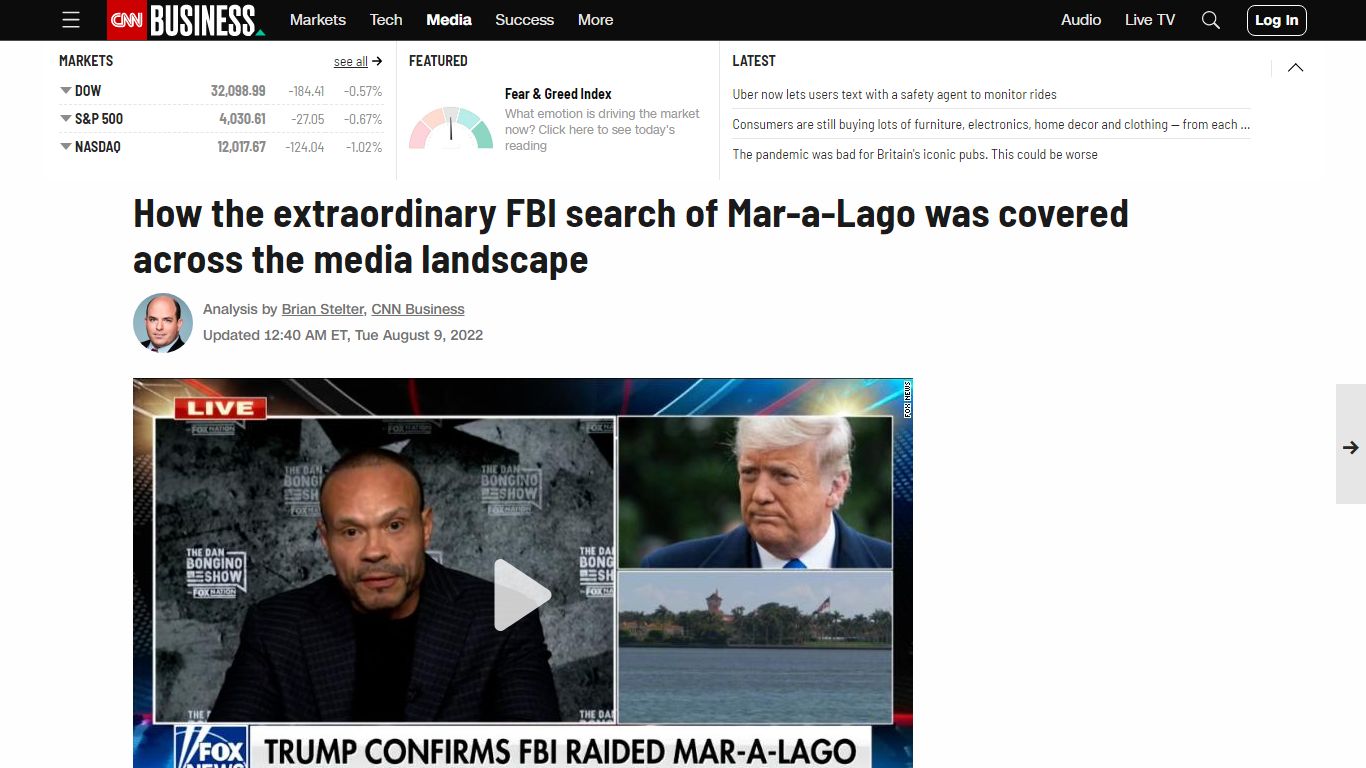 How the extraordinary FBI search of Mar-a-Lago was covered across the ...